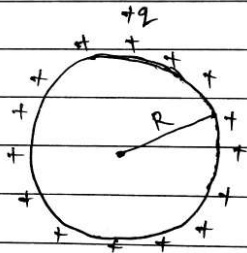 Isolated spherical capacitor